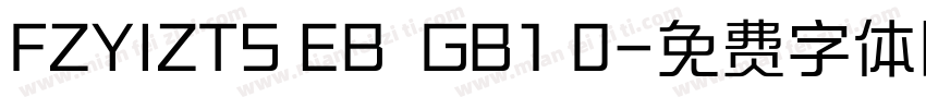 FZYIZTS EB  GB1 0字体转换